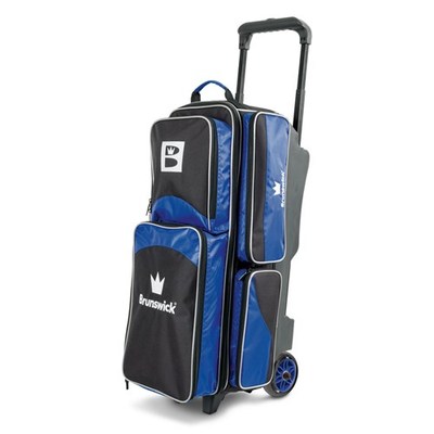 Brunswick Edge Black/Royal 3 Ball Roller Bowling Bag 82775000812| eBay