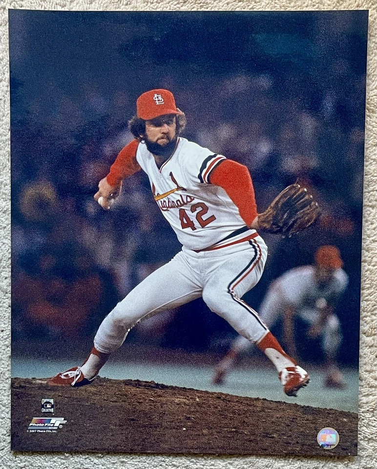 BRUCE SUTTER ST. LOUIS CARDINALS MLB BASEBALL HOF 16”X20” UNSIGNED PHOTO FILE - Image 2 of 2