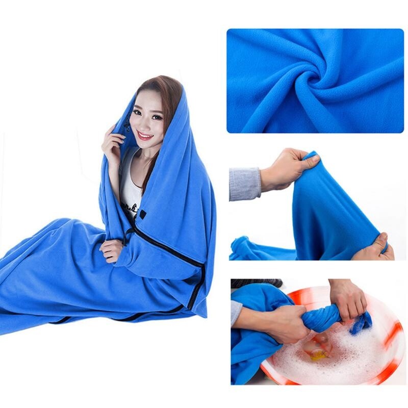 Saco de dormir portátil de lana para viajar cálido saco de dormir delineador accesorios deportivos