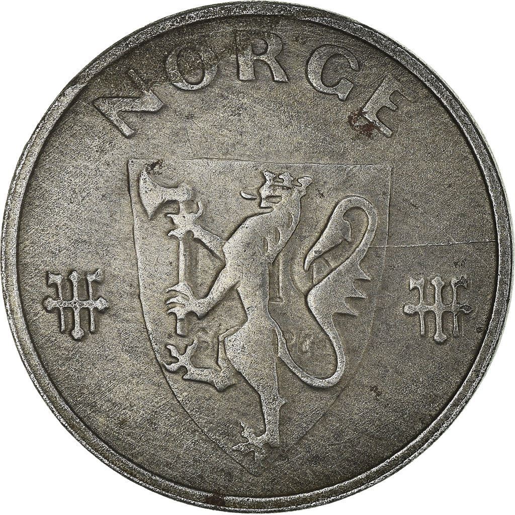 Norway | 5 Ore Coin | Haakon VII | WW2 German Occupation | KM388