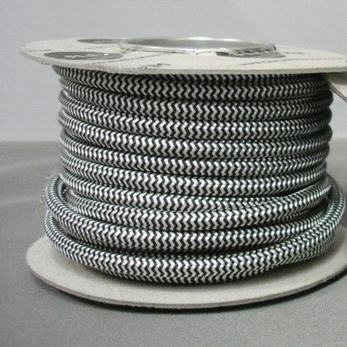 ROUND 2 Core 3 Amp Braided Fabric Cable Vintage Retro Lighting Flex - 40 Colours - Picture 8 of 69
