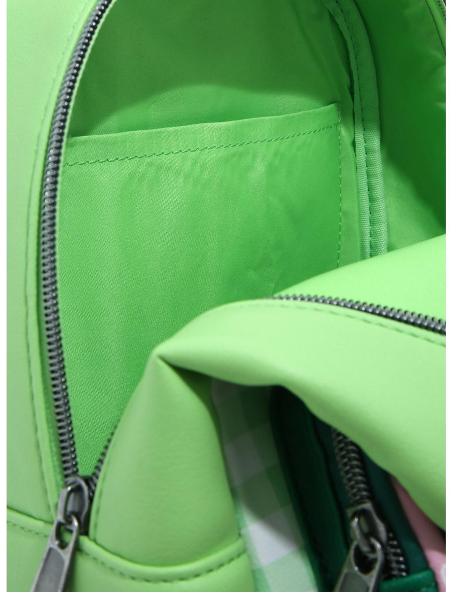 Keroppi 3D Gingham Mini Backpack by Loungefly & Keychain New  display picture 1