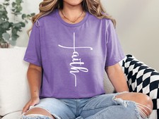 Faith Tshirt, Faith Tee, Cross Sweatshirt, Jesus Sweatshirt, Christian Gift