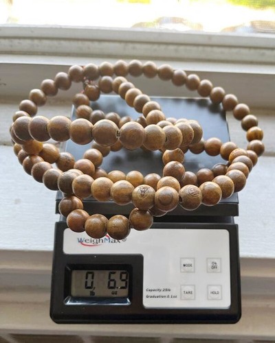 108 duftende buddhistische Mala Gebetsperlen mit Gravuren - Bild 16 von 16