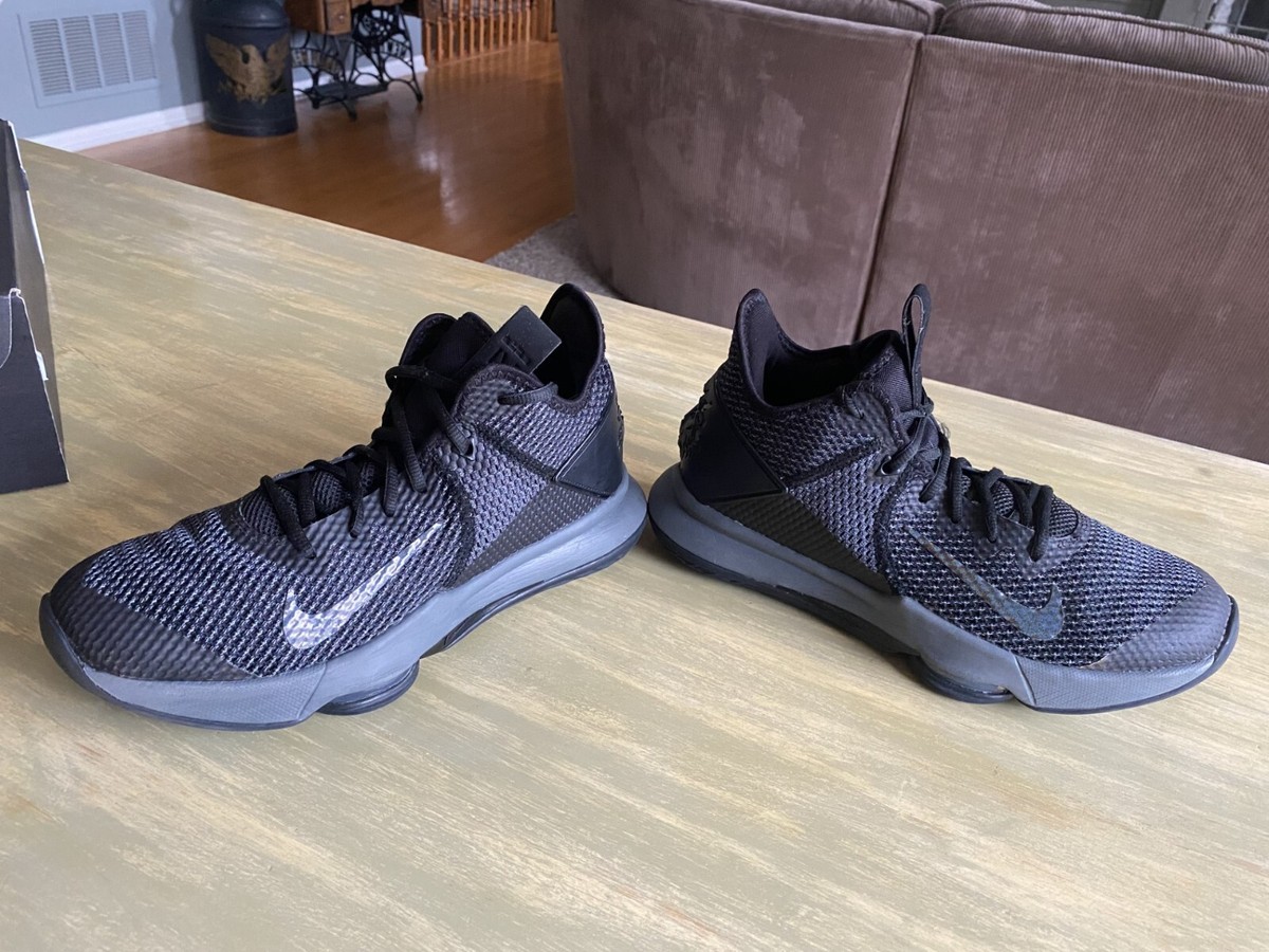 EXCELLENT NIKE LEBRON WITNESS IV BLACK IRON GREY BV7427 003 