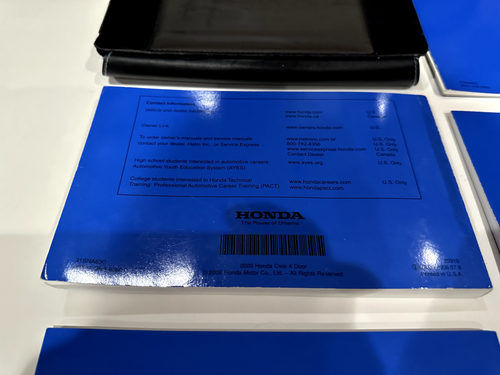 2006 2007 2008 2009 2010 Honda Civic Owners Manual Service Manual - Gently Used - Bild 10 von 15