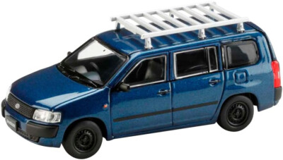 HJ64 1/64 TOYOTA PROBOX Custom w/Roof Rack Dark Blue HJ642062BL | eBay