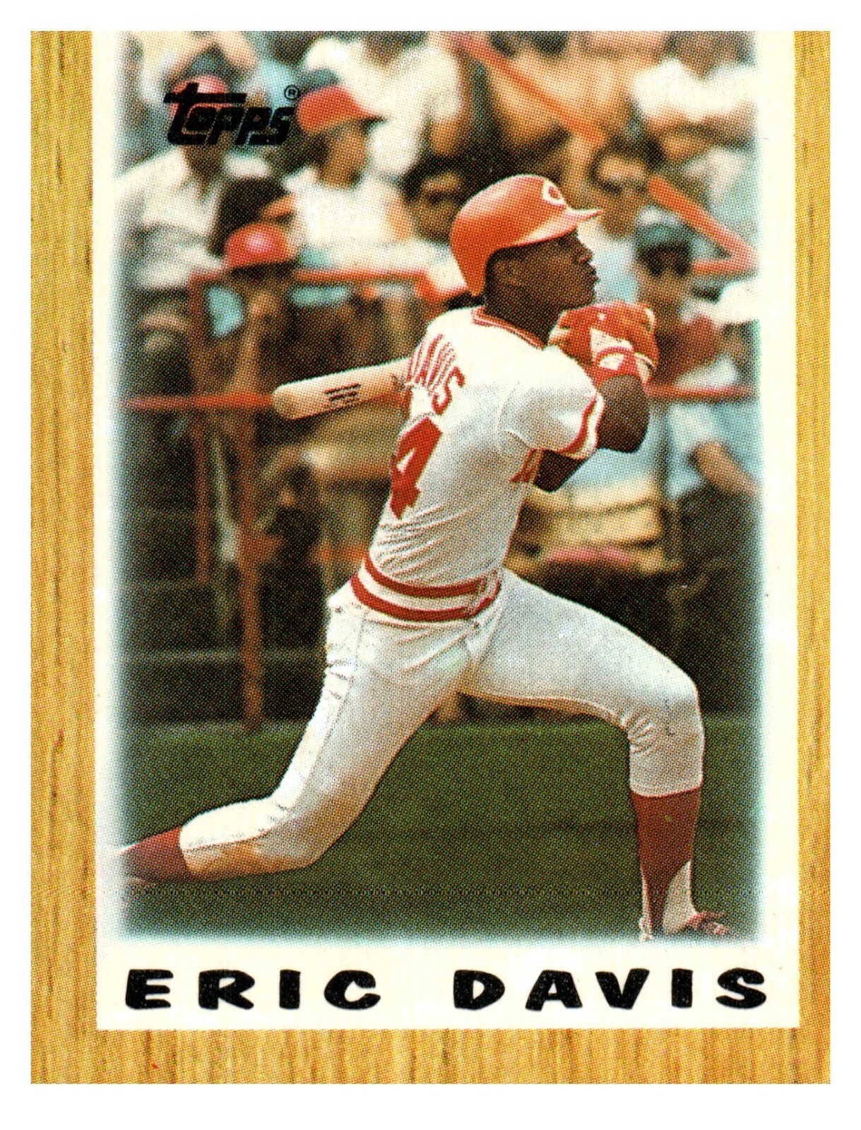 1987 Topps League Leaders Minis Single - #4 Eric Davis