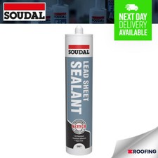 Soudal Lead Sheet Silicone Sealant in Grey - For Lead Flashing, Lead mate, 290ml