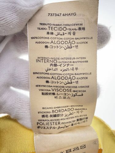 GUCCI Cap M Baumwolle Gelb Damen 737347 4HAYG Gebraucht - Bild 6 von 6