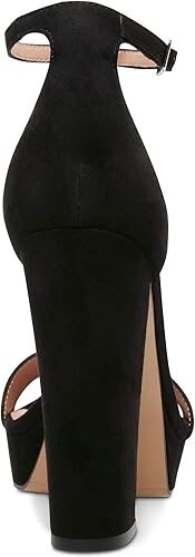 Madden Girl's Women's Suzy Chunky Heels with Buckled Ankle-Strap Black Size 9.5M - Picture 3 of 9