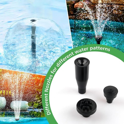 Bomba para Fuente Jardín Fuente Juego de Agua Estanque con Iluminación LED - Imagen 8 de 13