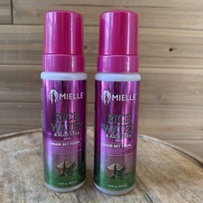  2 Mielle Rice Water Aloe Vera Braid Set Foam 7.5 oz Organic