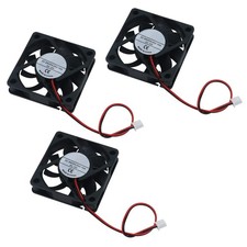 3pack 60mm X 60mm X 15mm 6015 12v Brushless Dc Cooling Fan 2pin For Diy 3d Pr...