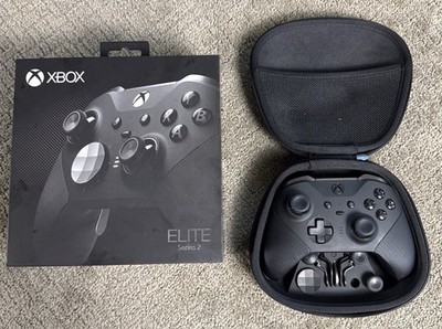 Xbox One Elite Series 2 Wireless Controller Black with Case and Accessories Box