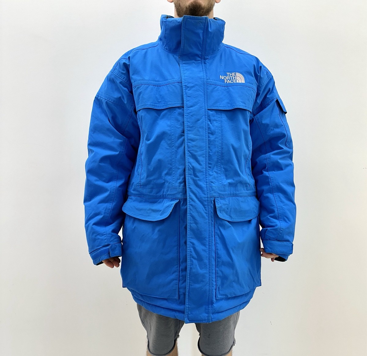 DDP The North Face HyVent Down Jacket Blue Parka Arctic mcmurdo