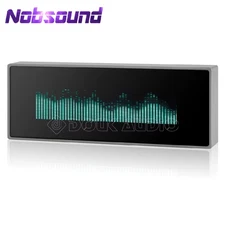 Stereo VFD Music Spectrum Sound Level Indicator Display Home Decor Clock Microph