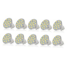 LED MR11 Flood Light Bulbs 10 Pack 12V 3W 20W Halogen 5000k Daylight
