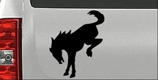 Bronco Horse Bucking Off Road Silhouette Car or Truck Window Vinyl Decal Sticker