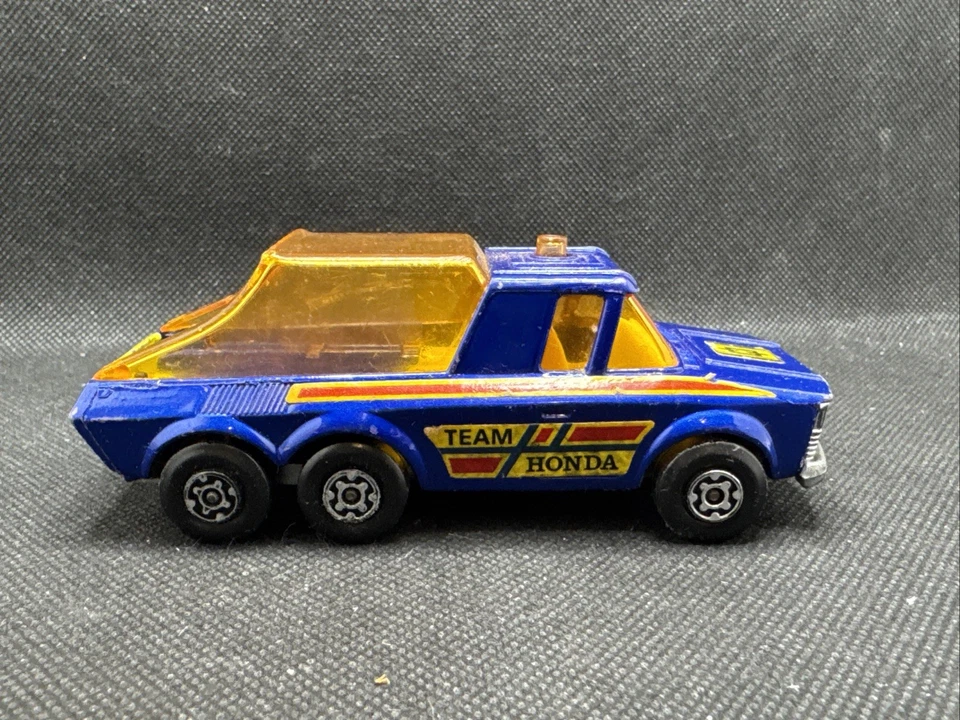 Camioneta pick-up Matchbox Super Kings K-6/11 Team Honda 1974 diecast no como nueva Foto 2 de 4