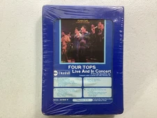 Four Tops Live And In Concert 8 Track Sealed 1974 8023-50188H GRT ABC Records