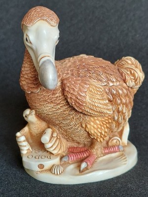 Harmony Kingdom The Last Laugh Dodo Bird Retired Marblized Resin Handpainted Eng