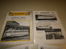 3 brochures bullets MICHELINE only railroad on tyre 1932 1933 MICHELIN