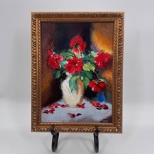 Cerbone Floral Still Life Oil Painting in Ornate Gold Frame — listing 2