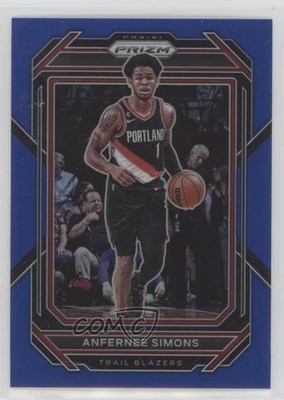 2022-23 Panini Prizm Blue Prizm 180/199 Anfernee Simons #46 0d0o