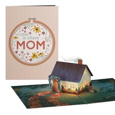 3D Light-Up Mother's Day Card with LED Lights - Pop-Up Greeting for Mom, Wife -