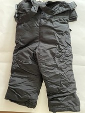 Lands End Squall Snow Pants Kids 3t Black Bibs Grow-A-Longs Insulated Winter