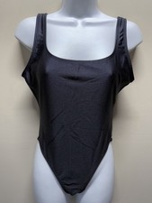 Women's Small Or Girls Large Black Blanc Leotard Jete Tank Leg
