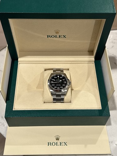 2024 Rolex Air King 126900 40mm Black Dial Stainless Steel Box Papers