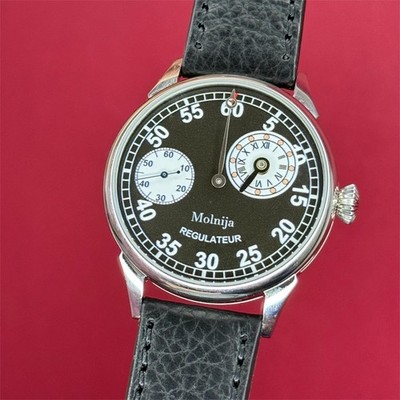 Molniya Watch Regulator Mechanical Vintage Wrist Russian Men USSR Molnja Rare 60