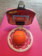 NERF Nite Jam Nerfhoop Over Door Lighted Basketball Hoop 