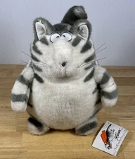 Vintage RARE 1980 Sun Arrow Made in Japan Kliban Fat Cat Plush With Tag!