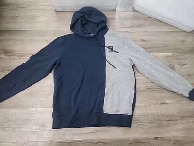 Karl Lagerfeld Mens M Blue And Grey. Small Logo Hoodie Sweatshirt Black
