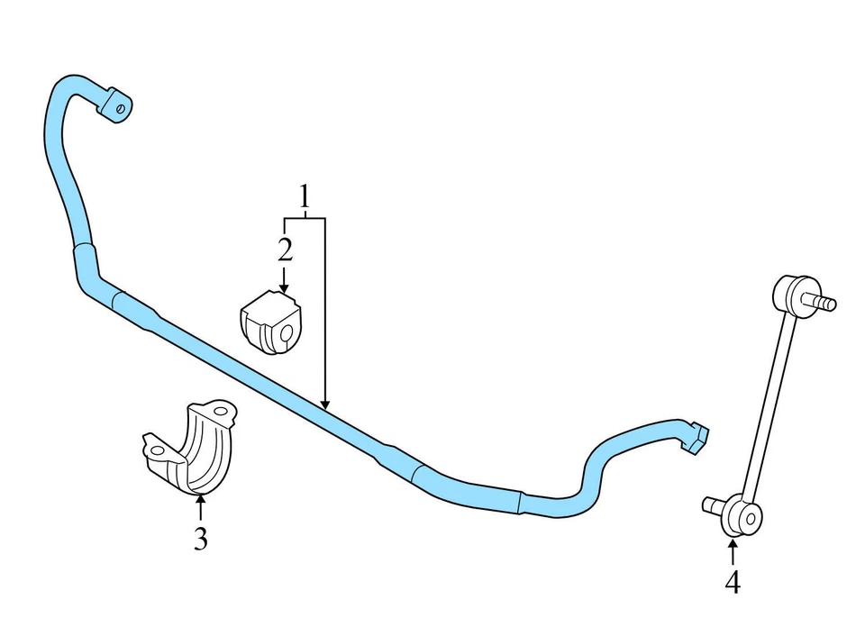 2014-2016 BMW 428I XDRIVE - Front Stabilizer / SWAY BAR 6792143 - Image 3 of 4