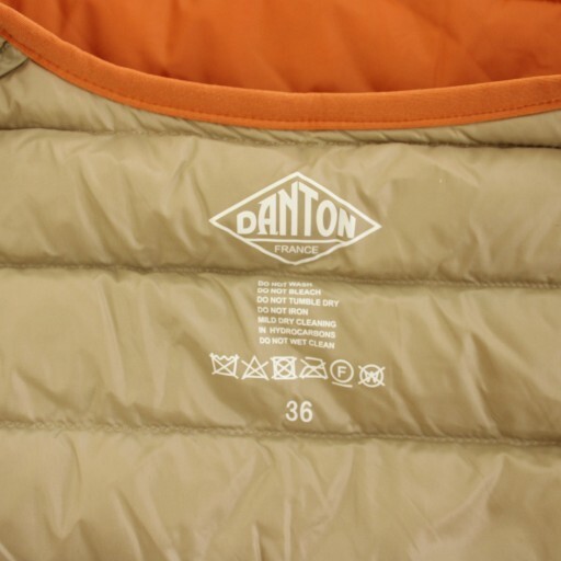 DANTON Inner Down Jacket Outer Logo Patch 36 Oran… - image 5
