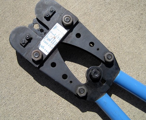 Handcrimpzange SECHSKANT 6-120 MM zur Verwendung mit KUPFER für Duratool West Germany - Bild 2 von 3