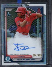 2024 Bowman #CPA-FM Felix Morrobel Chrome Prospects Autographs Refractors #/499