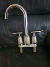 Danze High Rise 2 Handle Bar Faucet Mint Lifetime Warantee Brushed Nickel Chrome