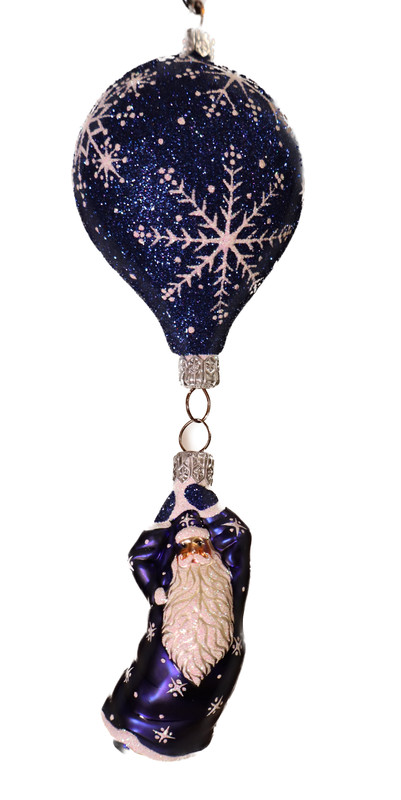 Patricia Breen SANTA Glass Christmas Ornament Mileager's Event Exclusive