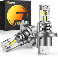 H4 Light Bulb, 800 Super Bright 6500K Cool White, Real 1:1 Design, 9003 Fog Lig