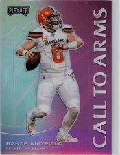 2020 Playoff Call to Arms Pink #12 Baker Mayfield - FB