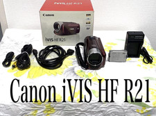 Canon iVIS HF R21 Video Camera Camcorder VIXIA HF R21 Japan Model Red w/Box