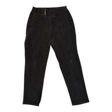 Vintage 80s Women’s Roper High Waisted Black Jeans Size 24 Bare Back Made In USA