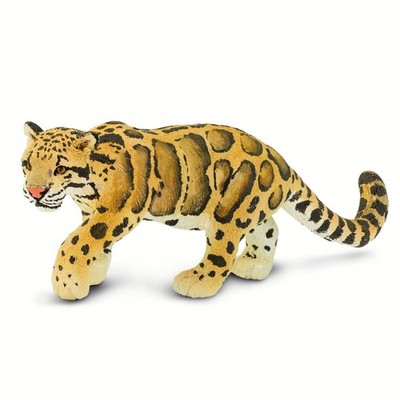 Clouded Leopard Figurine - Realistic 5 Big Cat Figure - Educational Toy for Boy