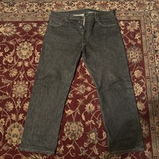 Vintage Levi's 501xx Button Fly Black Denim Jeans Mens Size 36x30 Made Mex 00s