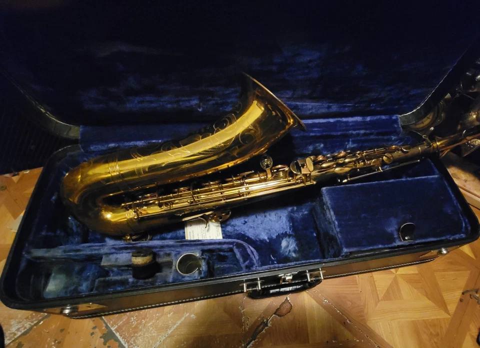 Saxofón tenor BUFFET CRAMPON París Francia SUPER DINACTION Plus estuche y cuello Foto 3 de 4
